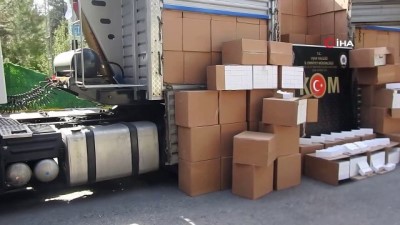 kacak -  Uşak’ta 6 milyon 300 bin adet kaçak makaron ele geçirildi Videosu