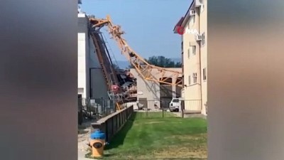 vinc kulesi -  - Kanada’da inşaat sahasında vinç çöktü: Çok sayıda kişi hayatını kaybetti Videosu
