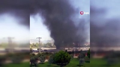  Antalya'da seyir halindeki tırın lastikleri alev aldı