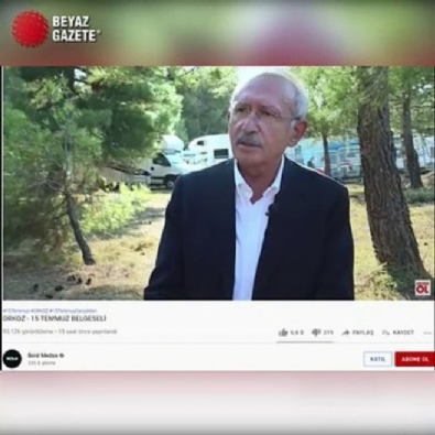 Darbe girişiminin yıl dönümünde Kılıçdaroğlu FETÖ'cülerin kanalında Başkan Erdoğan'ı hedef aldı!