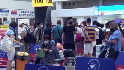 hava trafigi -  Antalya'ya 26 günde 6 bin 195 uçak ile 1 milyon 200 bin yabancı turist geldi Videosu