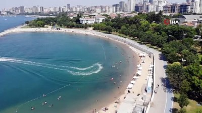 plaj -  Bayram tatili başladı, Caddebostan Sahil ve plajı boş kaldı Videosu
