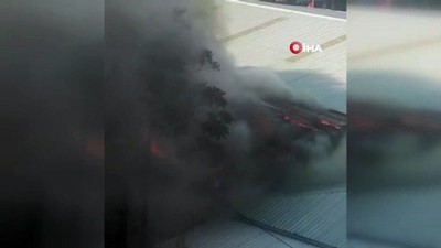 guvenlik onlemi -  Eyüpsultan’da plastik hammadde atölyesinde yangın Videosu