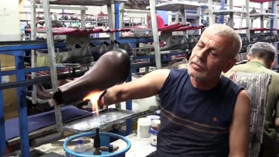 koronavirus - GAZİANTEP - Ayakkabı sektörünün yüzü normalleşmeyle güldü Videosu