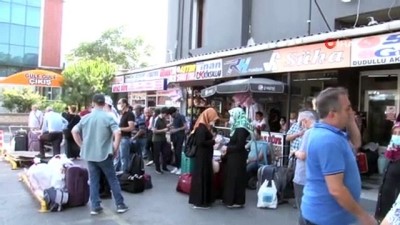 gard -  İstanbul’da  otogarlarda  bayram öncesi ek sefer yoğunluğu Videosu