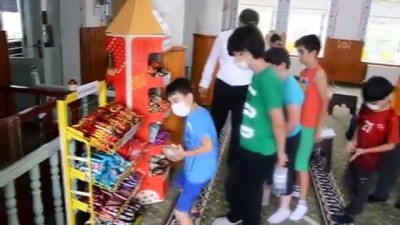 din egitimi - KASTAMONU -  Kur'an kursuna giden çocuklar için ücretsiz 'Cami Market' açıldı Videosu