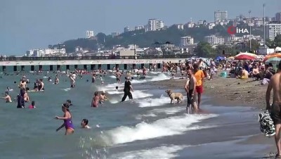 cenin -  Kavurucu sıcaklarda vatandaşlar sahillere akın etti Videosu