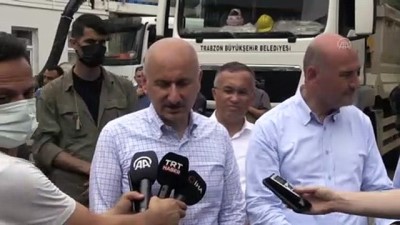 RİZE - Karaismailoğlu: 'En kısa zamanda afetin izlerini ortadan sileceğiz'