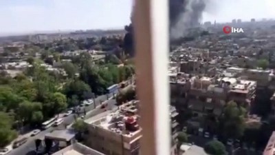 yakit tanki -  - Şam'da korkutan yangın Videosu