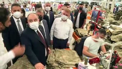 tekstil fabrikasi - SİNOP - Bakan Varank, Küçük Sanayi Sitesi'nde faaliyet gösteren fabrika ve iş yerlerini ziyareti Videosu