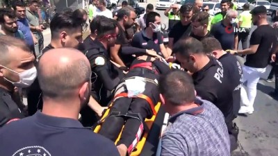polis memuru -  Silahlı yaralama olayına giden yunus ekipleri kaza yaptı Videosu