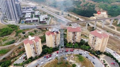 kirkoy -  Başakşehir’de korkutan yangın Videosu