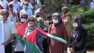 basin aciklamasi -  Samsun’da Kudüs için eylem Videosu