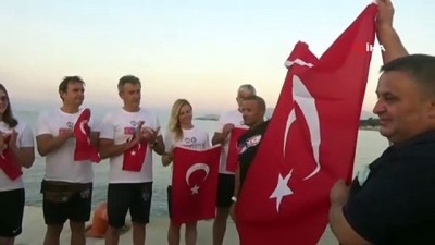 argo - Türk Bayrağı kulaçlarla Kıbrıs’a taşınacak Videosu