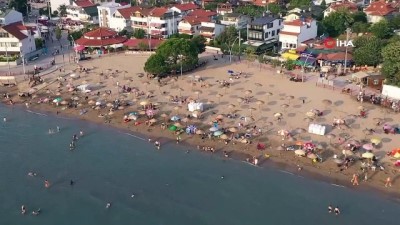 kalaba -  Kandıra Plajları bayram öncesi tatilcilerle doldu Videosu