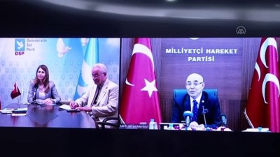 bayramlasma - ANKARA - MHP heyeti DSP, BBP ve Yeniden Refah Partisi ile bayramlaştı Videosu