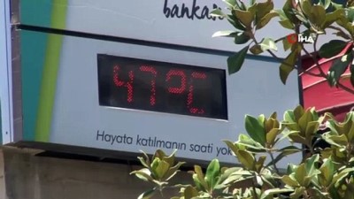  Elazığ’da termometreler 47 dereceyi gösterdi, caddeler boş kaldı