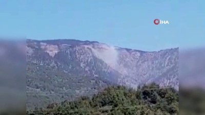 ormanlik alanda yangin -  Hatay'da orman yangını Videosu