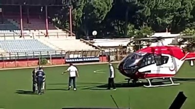 İZMİR - Ambulans helikopter yeni doğan bebek için havalandı
