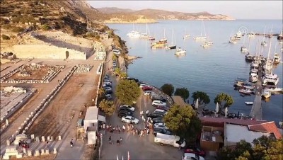 dogal urun - MUĞLA - Ege ile Akdeniz'in buluştuğu Datça, bayramda nüfusunun dört katı turist ağırlıyor Videosu