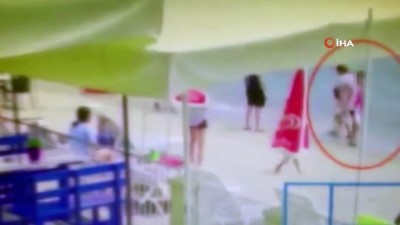kol saati -  Plajda hırsızlık kamerada Videosu