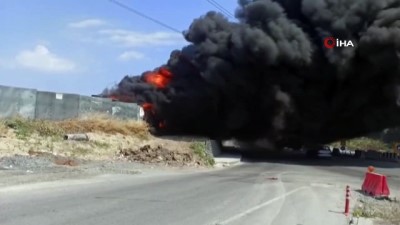  Tır garajında yangın