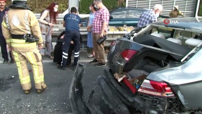 zincirleme kaza -  Yenikapı’da zincirleme kaza: 1 hafif yaralı Videosu