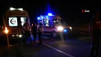 ulupinar -  Yolcu otobüsü devrildi, göçmenler kaza yerinden kaçtı Videosu