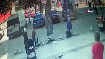 ticari taksi -  Yolun karşısına geçmeye çalışan çocuğa otomobil böyle çarptı Videosu