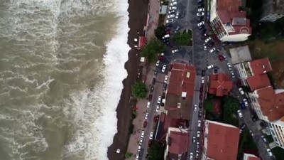 cankurtaran - DÜZCE - (DRONE) - Denize girişlere izin verilmiyor Videosu