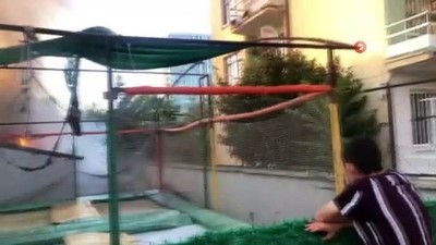 altin -  Restoranda korkutan yangın Videosu