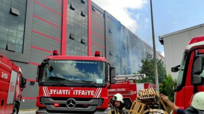 İSTANBUL - Tuzla'da bahçesindeki paletlerin yandığı fabrikada hasar oluştu