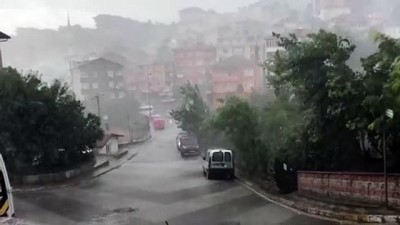 siddetli ruzgar - İSTANBUL - Üsküdar'da şiddetli rüzgar ve sağanak etkili oldu Videosu