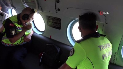yolcu tasimaciligi -  Jandarmadan helikopterle bayram dönüşü trafik denetimi Videosu