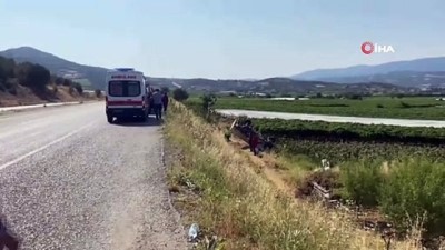 kirim -  Tütün tarlasına uçan araçtaki kadın öldü eşi ağır yaralandı Videosu
