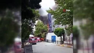  Tuzla’da kozmetik fabrikasında yangın