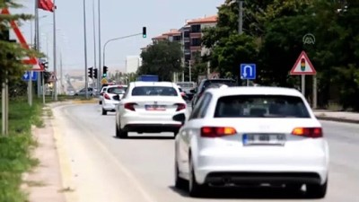 KONYA - Konya-Ankara karayolunda araç kuyruğu