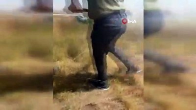 yangina mudahale -  Mahalleli el el verdi, 200 dönümlük araziyi yanmaktan kurtardı Videosu