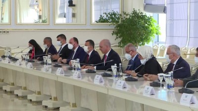 islam - BAKÜ - Kurtulmuş başkanlığındaki AK Parti heyeti, Azerbaycan Milli Meclis Başkanı Gafarova ile görüştü Videosu
