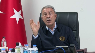 KİLİS - Milli Savunma Bakanı Akar'dan sınır hattında terörle mücadelede kararlılık mesajı