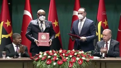 imza toreni - ANKARA - Türkiye-Angola İşbirliği Anlaşmaları imza töreni (1) Videosu