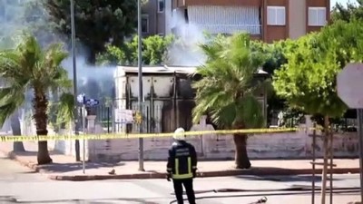 elektrik trafosu - ANTALYA - Trafoda çıkan yangın söndürüldü Videosu
