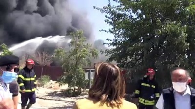 yazili aciklama - GAZİANTEP - Depoda çıkan yangına müdahale ediliyor - Büyükşehir Belediye Başkanı Şahin Videosu