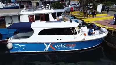 İSTANBUL - Yurtiçi Kargo Adalar'a kargoları tekneyle ulaştırıyor