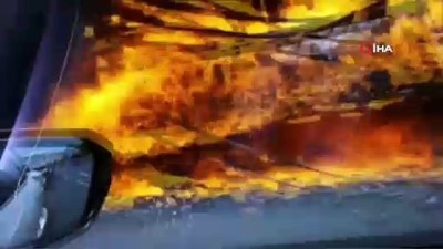 makilik alan -  İzmir’de tır alev topuna döndü, yangın makilik alana sıçradı Videosu
