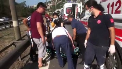  TEM'de 4 araç birbirine girdi: 4 yaralı