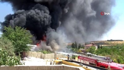 yazili aciklama -  Yangının bir saate kadar kontrol altına alınması hedefleniyor Videosu