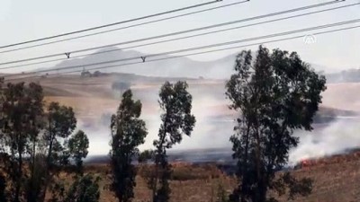 aniz yangini - ADANA - Tarlada başlayıp ormanlık alana sıçrayan yangına müdahale ediliyor Videosu