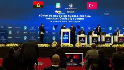 ANKARA - Angola Cumhurbaşkanı Lourenço, Türkiye- Angola İş Forumu'nda konuştu