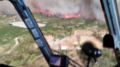 ormanli - ANTALYA - Orman yangınına hava ve karadan müdahale ediliyor (3) Videosu